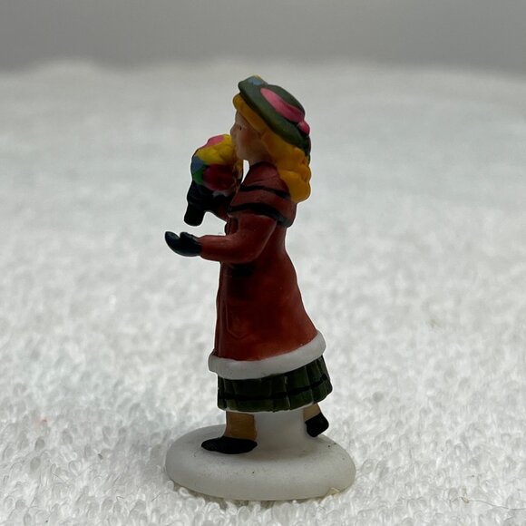 Dept 56 Chelsea Lane Shoppers - Girl - Dickens Village Loose Figurine 1993 - Picture 5 of 7